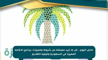 عاجل اليوم.. كل ما تريد معرفته عن شروط ومميزات برنامج الإقامة المميزة في السعودية وكيفية التقديم